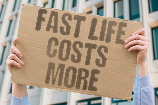 "Fast Life Costs More" research confirms high-pace daily living measurably increases health and mental costs. SLOW. REAL. HEALTH. MODERN. MIND.
