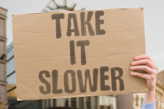 "Take It Slower" research confirms deliberately slowing daily routines measurably reduces stress and health decline. SLOW. REAL. HEALTH. MODERN. MIND.