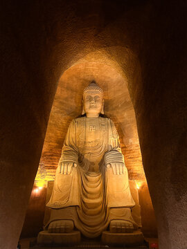 Leshan, China, the Buddhist statues of the Eastern Buddhist Capital.