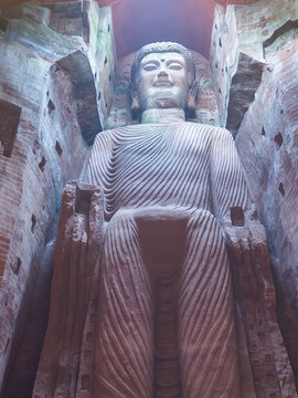 Leshan, China, the Buddhist statues of the Eastern Buddhist Capital.
