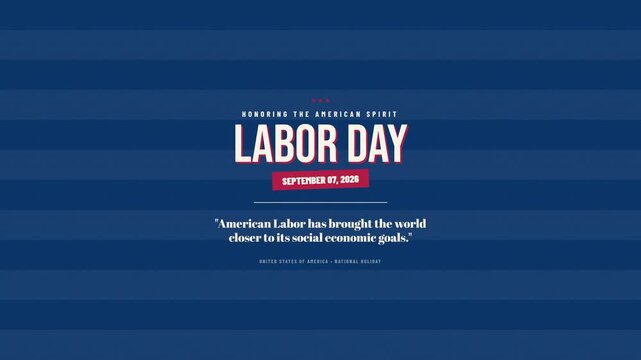 International Labor Day Celebration Motion Animation