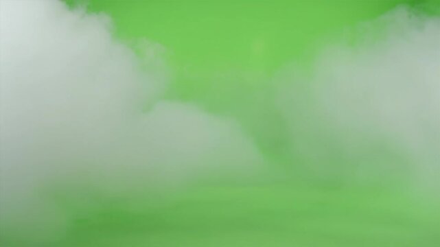 Swift Heavy Fog Wave Green Screen 4K Video