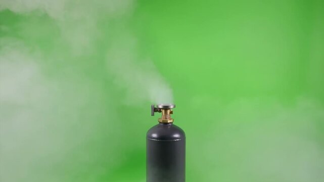 Swift Pressurized Vapor Burst Fog Green Screen 4K Video