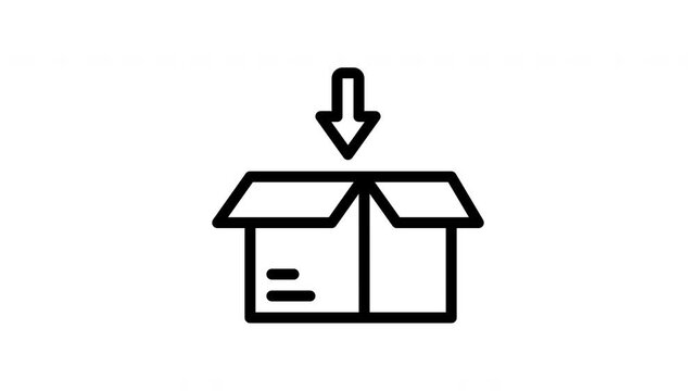 packaging minimalist stroke animation