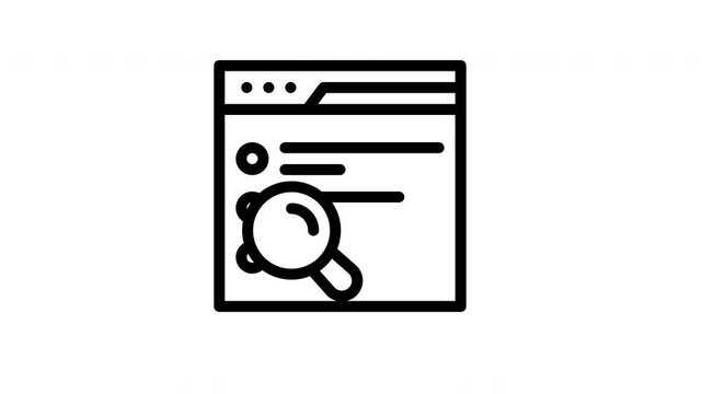 search survey minimalist stroke animation
