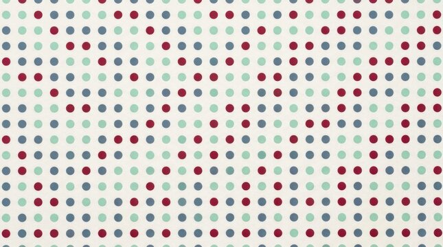 Minimalist dot matrix texture in mint crimson and slate blue palettes