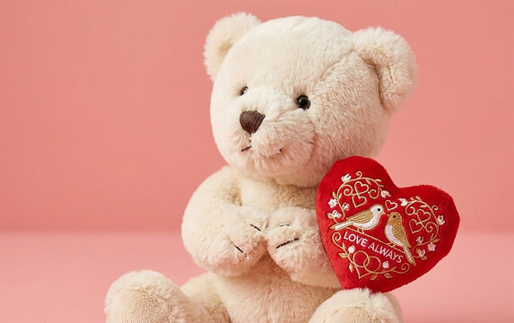 teddy bare with valantine gift 