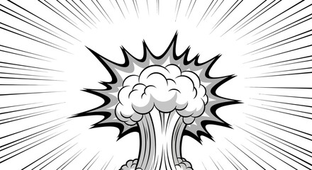 Comic book style explosion graphic illustration. © Jalaludin_Razi