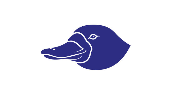 Simple Illustration of a Duck Head.