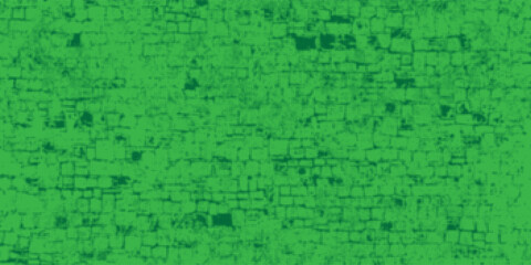 Abstract Green Gritty Grunge Halftone Brick Wall Texture Background. Vector Illustration © Adisty