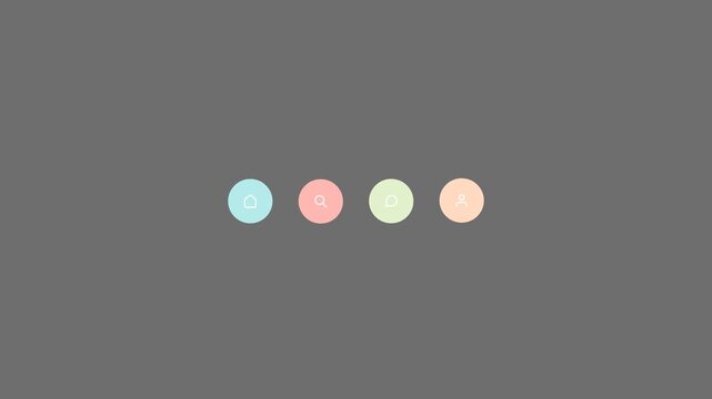 Animated Liquid Menu Icons User Interface Elements with Fluid Motion