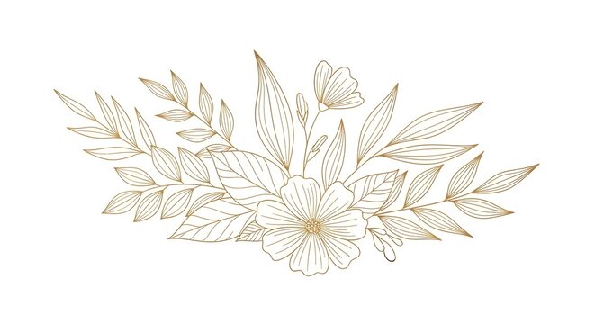 Elegant floral arrangement with green leaves and white flowers