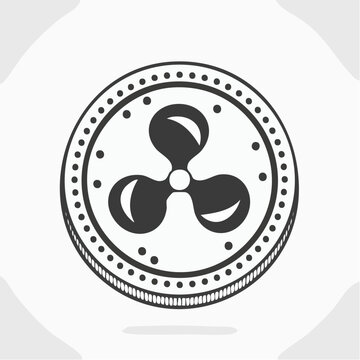 Ripple XRP Cryptocurrency Coin Logo