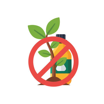 No Plant Growing From Bottle Icon.