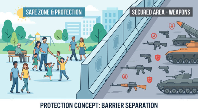 Barrier Separation Concept for Safe Zone Protection.