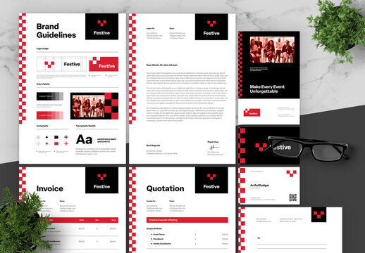 Red And Black Event Creative Brand Guidelines 
