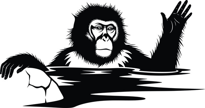 Wild black tribal lion and tiger vector illustration featuring a fierce animal face tattoo design for a mascot or beast symbol