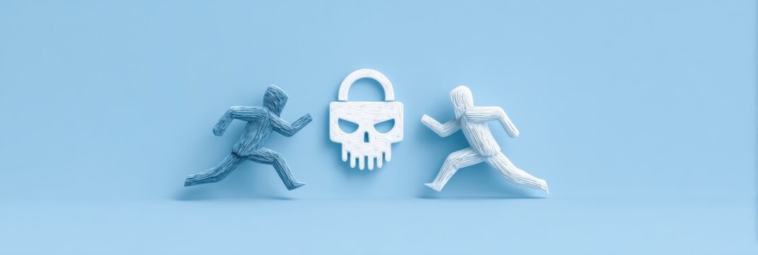 The hacker creates a breach in the defense using a cyber attack, challenging the security team to maintain network safety.