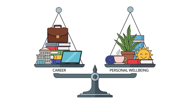 Work Life Balance Scale: Career vs Personal Wellbeing