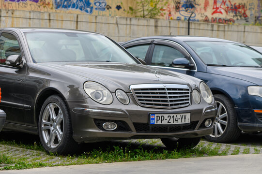 April 18, 2026, Tbilisi, Georgia Mercedes-Benz E-Class W211 Third Generation Luxury Executive Sedan