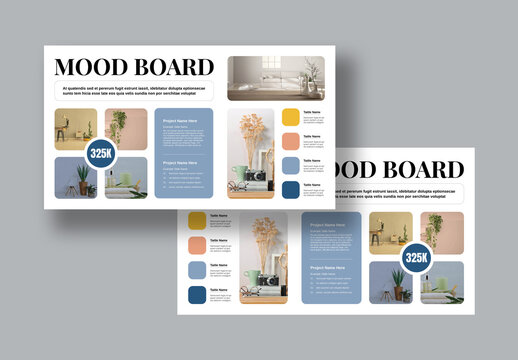 Minimal Mood Board Presentation Template