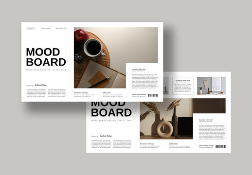 Modern Creative Mood Board Layout Design