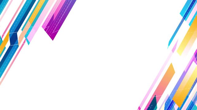 Colorful Abstract Geometric Motion Background Animation