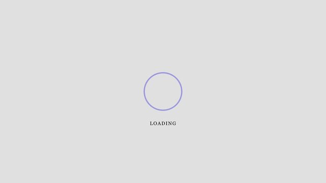 Loading Progress Bar Loop Animation. Buffering Indicator UI Design