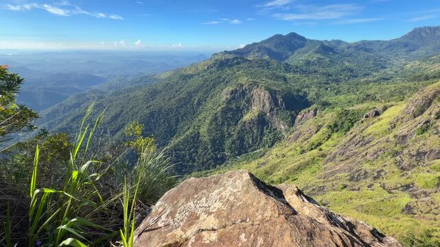 Ella Rock view Sri Lanka mountain landscape valley hills scenic viewpoint