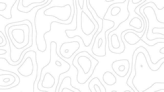 Minimalist topographic map contour lines motion background