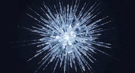 Fototapeta premium A stunning explosion of light occurs in a dark environment with vibrant streaks emanating outward.