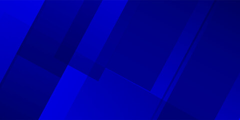Obraz premium Blue diagonal geometric overlay layer background with lines pattern. Abstract Diagonal rectangle shape graphic elements. Modern banner backdrop template design with space for text. Vector illustration
