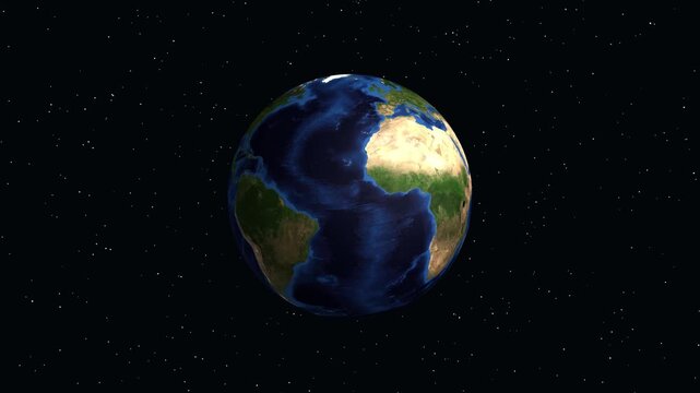 3D Earth Animation Zooming into Tekirdag Turkey with Data Overlay