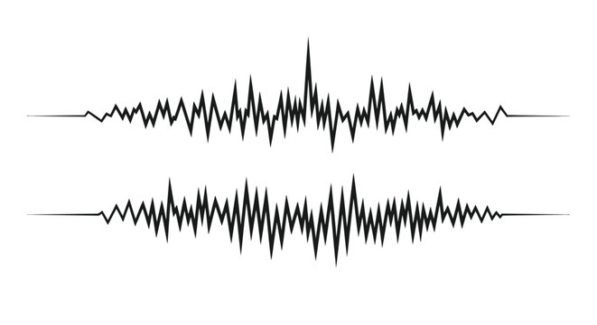 Audio waveform pattern on screen.