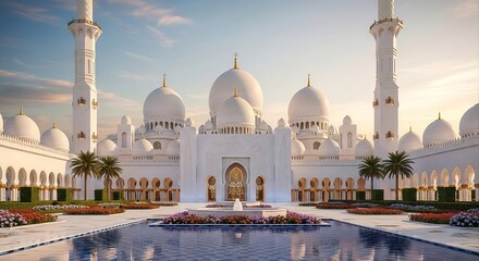 Naklejka premium Sheikh Zayed Grand Mosque in Abu Dhabi, United Arab Emirates