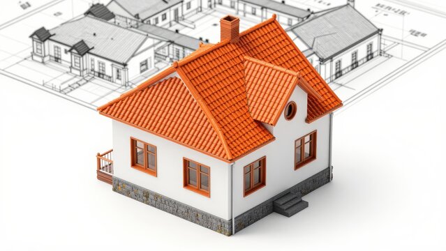 Architectural Blueprint of Traditional House Design