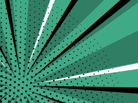 Pop art abstract green background