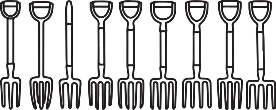 Line art icons set of bar tools and utensils on light background Vector