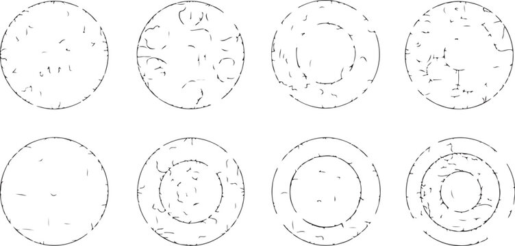 Collection of brain anatomical diagrams vector illustration isolated on white Vector