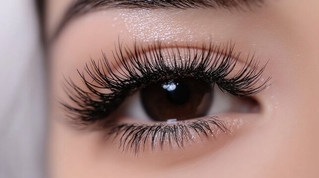 Lash density closeup macro natural eyelashes professional curl formation beauty photography fine hair detail strands