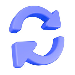 Obraz premium refresh arrow icon 3d rendering