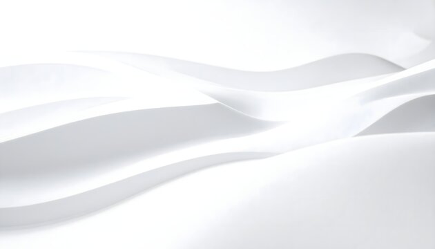 Fondo abstracto blanco con ondas suaves y textura minimalista de aspecto limpio y elegante