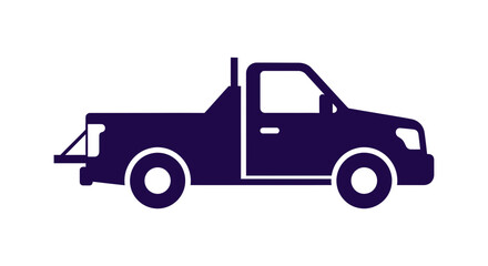 Dark Blue Pickup Truck Icon © Azrha