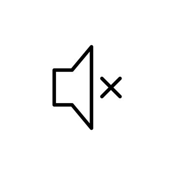 Crucial industrial noise control mute icon for professional sound safety systems and acoustic environment management