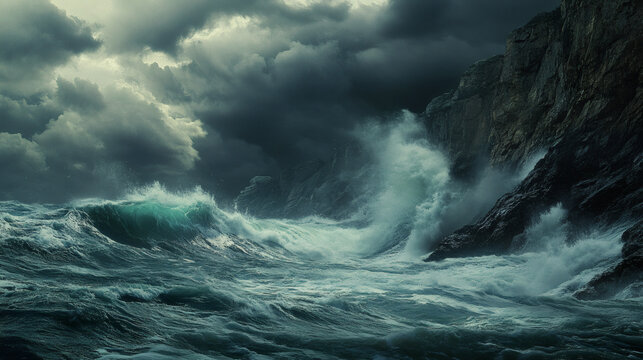 wave, force, hawaii, intense, powerful, breaking, dramatic, majestic, splash, sea, mountain, water, storm, collision, nature, motion, foam, dark