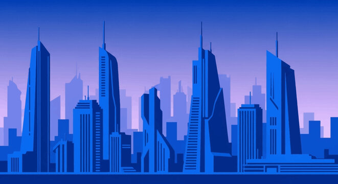 City Skyline Urban Landscape Architecture.