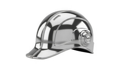 Obraz premium Black and white vector icon of a protective construction hard hat safety helmet for site workers and engineers