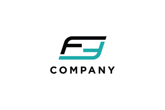 letter ff abstract business logo modern design minimalist template