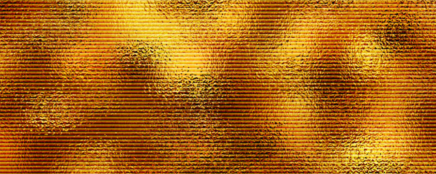 Shiny yellow leaf gold foil texture background