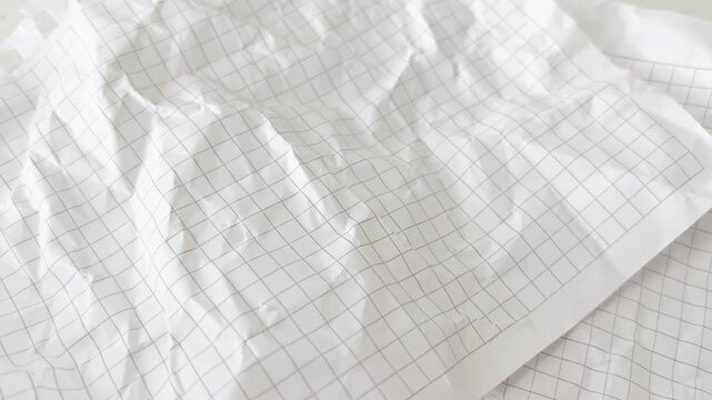 Textured crumpled sheet with natural creases and folds brings organic paper feel to posters, notebooks, and vintage design backgrounds